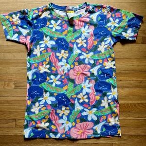 KEN DONE Small Art To‎ Wear Floral T-Shirt Cotton Vintage Made In USA Classic